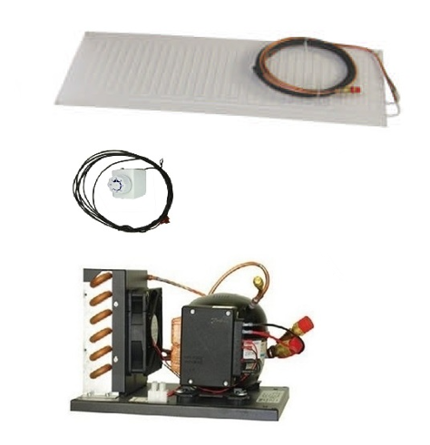 Nova Kool LT211-FL Low-Power Fridge-Freezer Kit With BDF50 Compressor - 12V to 24V - 250L or 500L Fridge (LT 211-FL) - DC Fridge