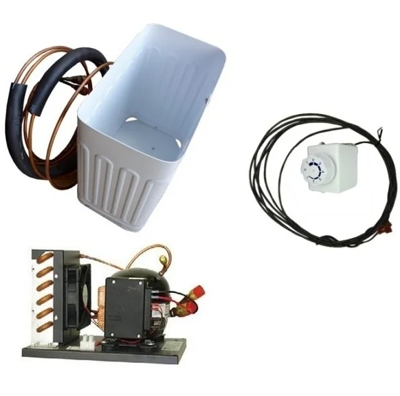 Nova Kool LT211-RT4 Fridge-Freezer Kit With BDF50 Compressor - 12V to 24V - For 14L Freezer in 260L Fridge (LT211-RT4) - DC Fridge