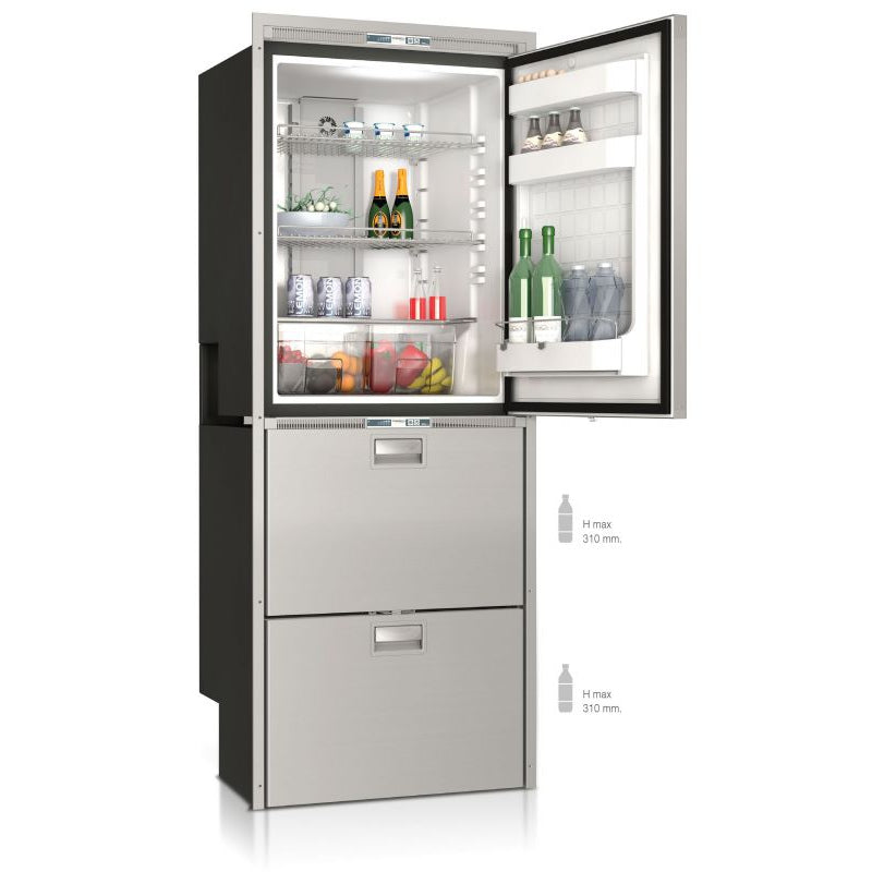 Vitrifrigo DW360DTX 221 Litre Fridge 80 Litre Freezer 62 Litre fridge SteeLock Stainless Steel - 050955 - DC Fridge