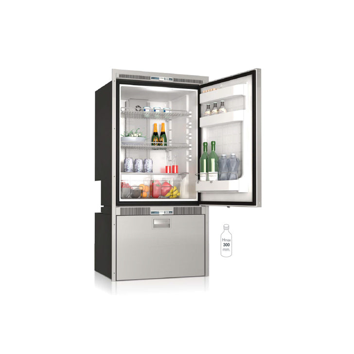 Vitrifrigo DW250BTX 180 litre Fridge 70 Litre Freezer Stainless Steel - 044687 - DC Fridge