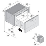 Vitrifrigo DW70RFX Single Drawer 70 Litre Fridge Stainless Steel - 034784 - DC Fridge