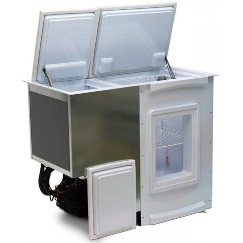 Isotherm BI172 DUAL Fridge/Freezer Combo - 172 Litre Built-in Top Loading Fridge-Freezer - (BI172 DUAL) - DC Fridge