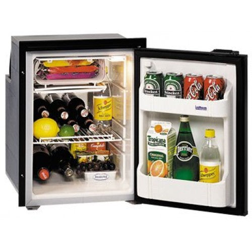 Isotherm CR49 Cruise Grey Line Fridge/Freezer- 12 or 24 Volt - 46L Marine Fridge with 4L Freezer - Grey Door - 381655 (C049RBABG11111AA) - DC Fridge