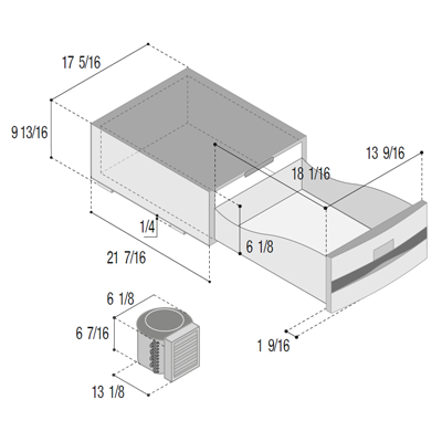Vitrifrigo - D30A Special Installation Refrigerators and Freezers - White - DC Fridge