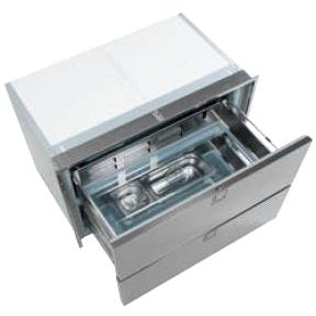 Isotherm 190 Litre 2-Drawer Stainless Steel 12 or 24 Volt & 240 VAC - DR190 3190BA7C - DC Fridge