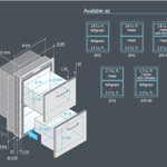 Vitrifrigo DW180DTX 2 Drawer 80 64 Litre Freezer/Fridge - 002996 - DC Fridge