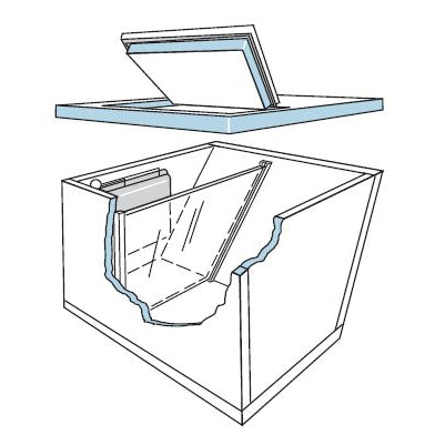 Isotherm Compact GE150 Classic Air Cooled Marine Refrigeration - DIY Build In Kit - Flat Evaporator Plate - DC Fridge