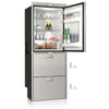 Vitrifrigo DW360DTX 221 Litre Fridge 80 Litre Freezer 62 Litre fridge SteeLock Stainless Steel - 050955