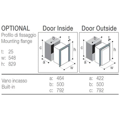 Vitrifrigo 85 Litre Fridge Freezer - Two Fitting Frame Options - C85i 043583 051580
